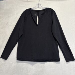 Under Armour Athlete Recovery Sleepwear TB12 Split Neck Women's Size Large Black